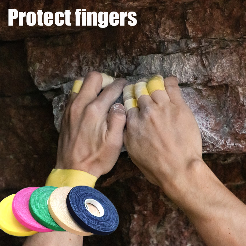 Cinta para dedos de escalada, vendaje elástico autoadhesivo para dedos para BJJ, cinta deportiva de 0,75 cm/10m, logotipo personalizado