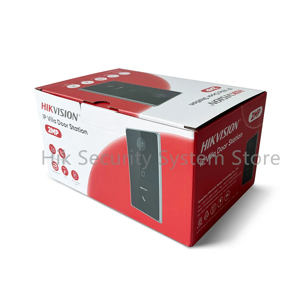 Hikvision DS-KV6133-WME1 WIFI IP Villa Door Station Vídeo Porteiro com Capa de Chuva Campainha Sem Fio