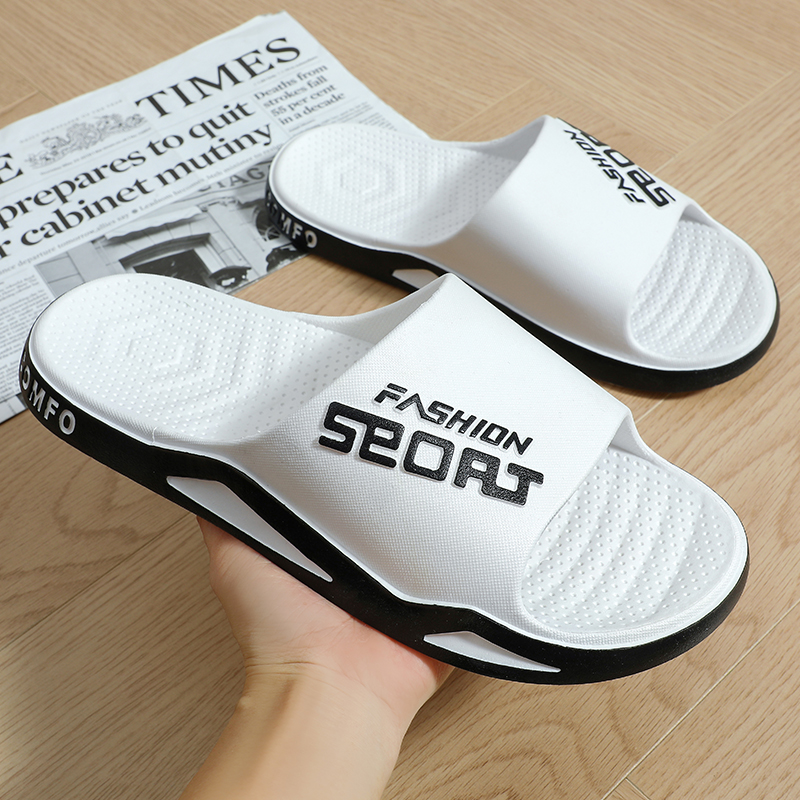 Las zapatillas para hombre se pueden usar en exteriores en verano. Sandalias antideslizantes para hombre, chanclas de moda para baño y hogar