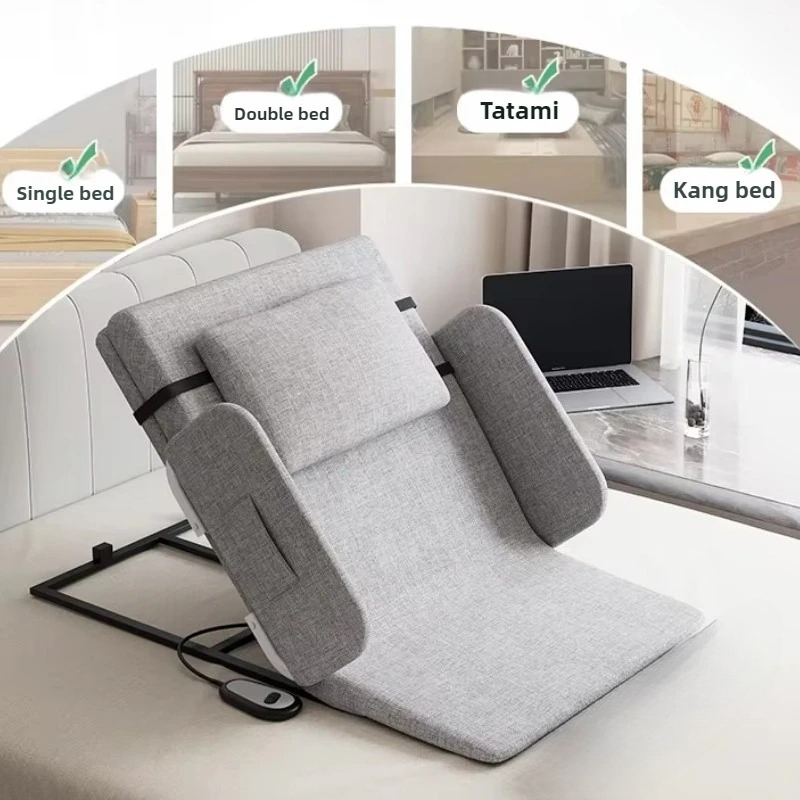 Ouderen Get Up Voedingskussen Automatisch heffende rugleuning Elektrisch Get Up Home Verpleging Bedkussen Ruglift Lifter