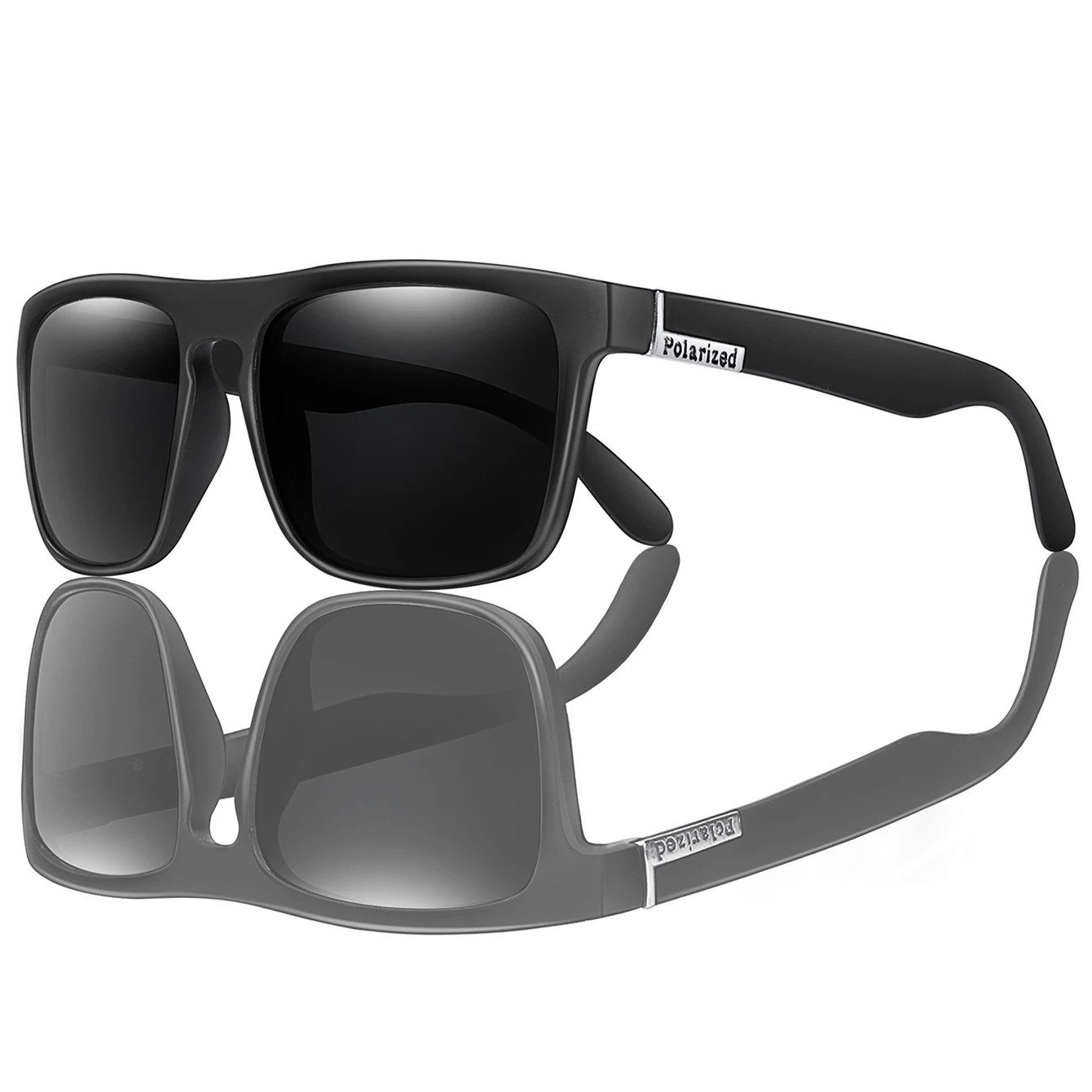 LOISRUBY Marca Polarizada UV400 Óculos de Sol Homens Condução Bicicleta Motocicleta Clássico Quadrado Quadrado Ciclismo Pesca Óculos Festival presente