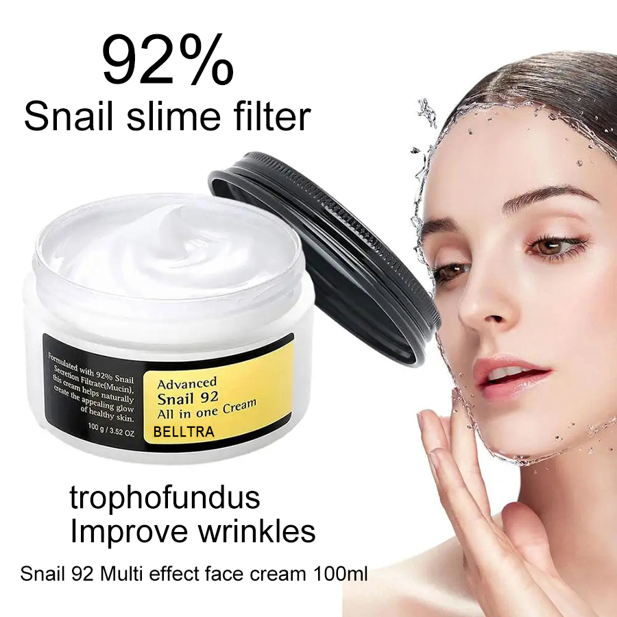 Advanced Snail Mucin 92 % Snail Anti-Aging-Reparaturcreme, Verbesserung der Hautbarriere, nährende Creme, koreanische Hautpflege-Gesichtscreme