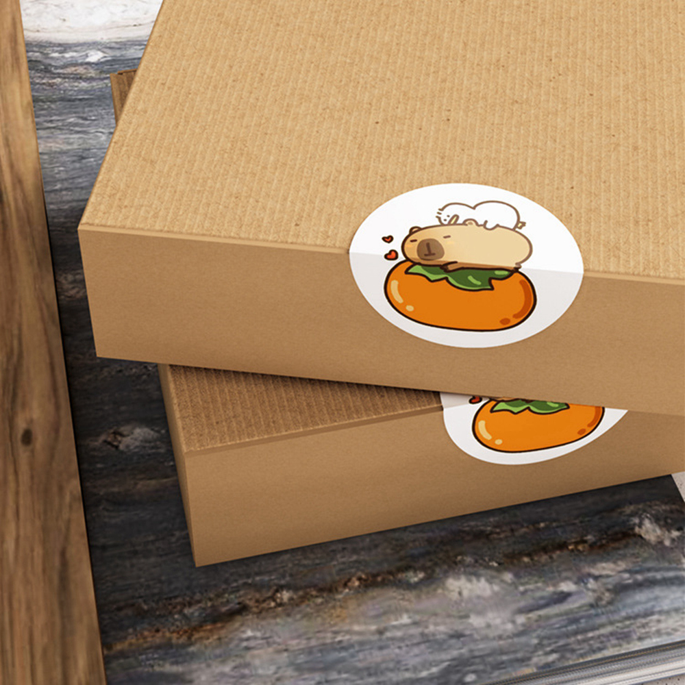 Capybara bonito adesivo impermeável, Graffiti estética, decorativa, bagagem, laptop, copo, telefone, diário, livro, crianças, brinquedo, 500pcs por rolo