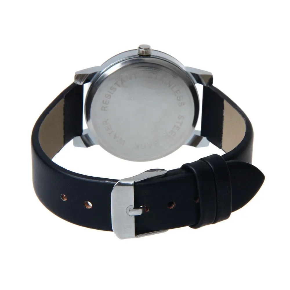Reloj de pulsera de cuero PU, Reloj para mujer y hombre, regalo de lujo a la moda, relojes duraderos para parejas y amantes, Reloj con esfera de cuarzo, Reloj femenino