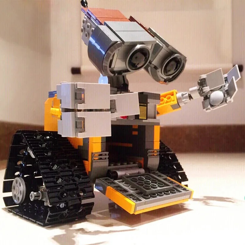 21303 Roboter Wall-E Mobilisierung ist mit Puzzle-Kinderspielzeug kompatibel, 687 Teile, Montage, Heimdekoration, Modell, Spielzeug, Geschenke