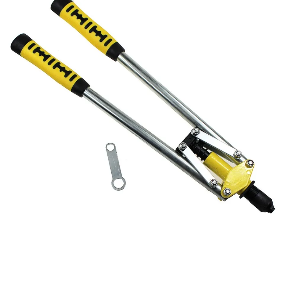 1Set Dubbele Kern Trekkende Handklinkhamer Pistool Handmatig Trekken Klinknagel Pistool Pull Cap Pistool Willow Klinknagel Handgereedschap