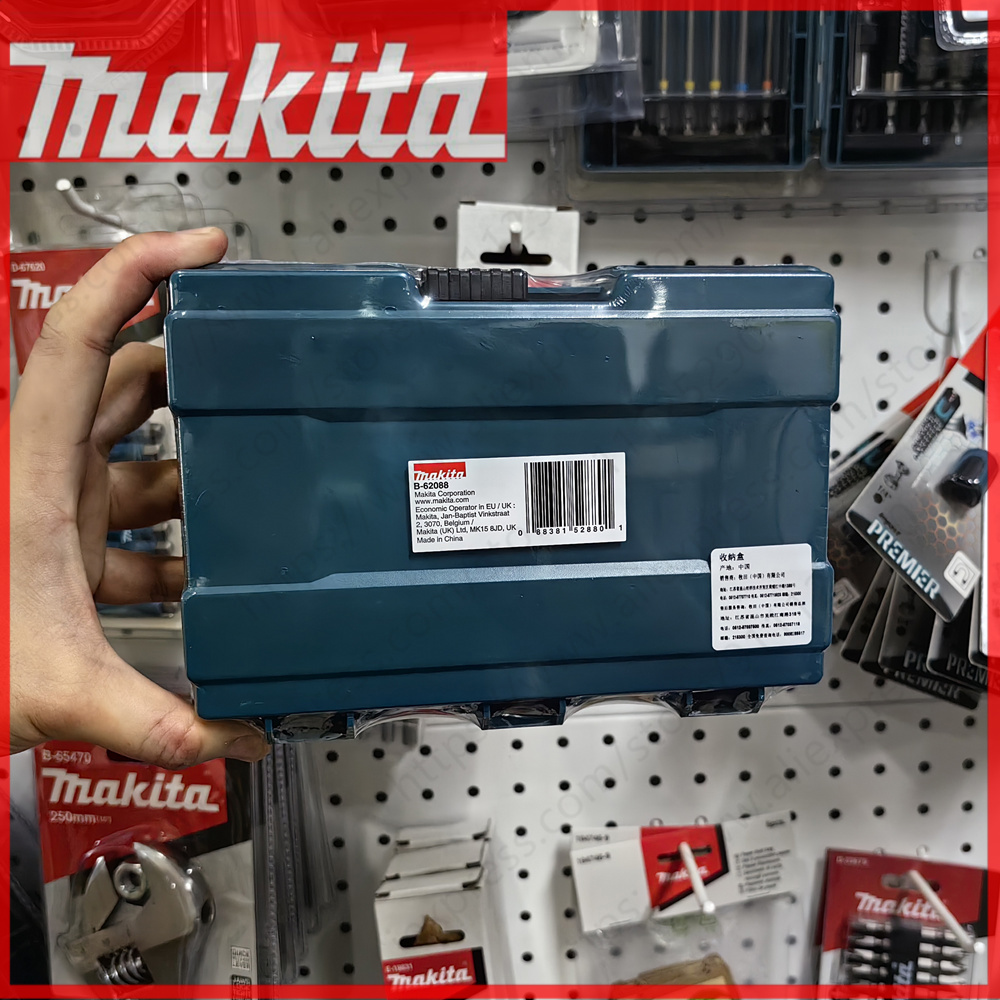 Makita original moldagem por injeção peças caixa de armazenamento ferramentas de ferragem parafuso doméstico componente eletrônico broca caixa anti-queda