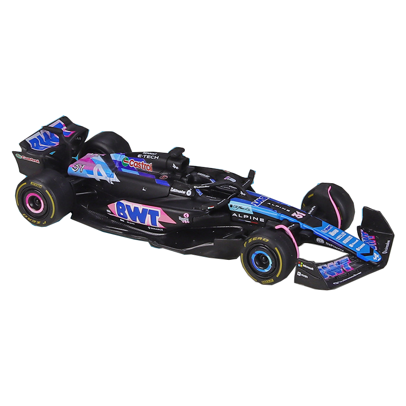 Bburago 1:43 BWT Alpine 2024 A524 # 10 # 31 F1 Racing Formula Car Статическая имитация литья под давлением модель автомобиля из сплава