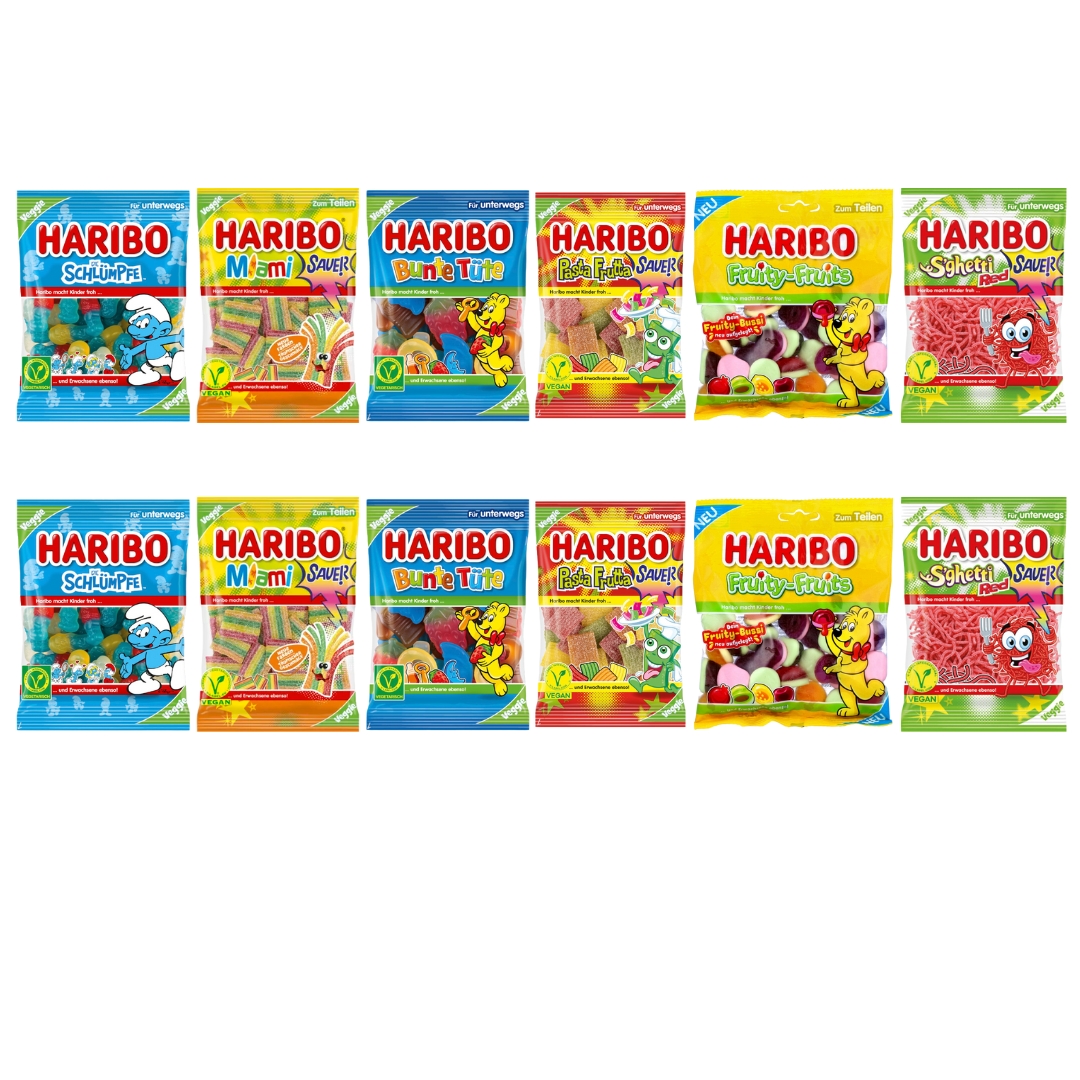 Fruchtgeschmacksrichtungen Mix Aromen Sour 2x6 Stück-Haribo