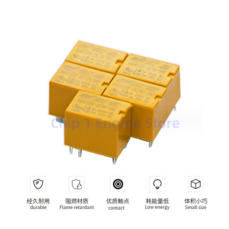 10pcs signal relais HK4100F-DC12V-SHG 6 pin 3a HK4100F-DC3V-SHG 5v/9v/12v/24v