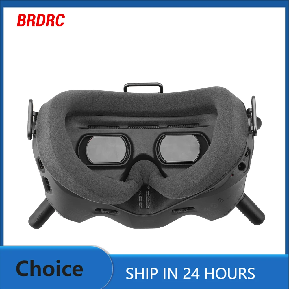 BRDRC Augenmasken-Pad für DJI FPV Combo-Brille V2, Schwamm, weich, hautfreundlich, Gesichtsmasken-Abdeckung für Drohnen-Flugbrille, Zubehör