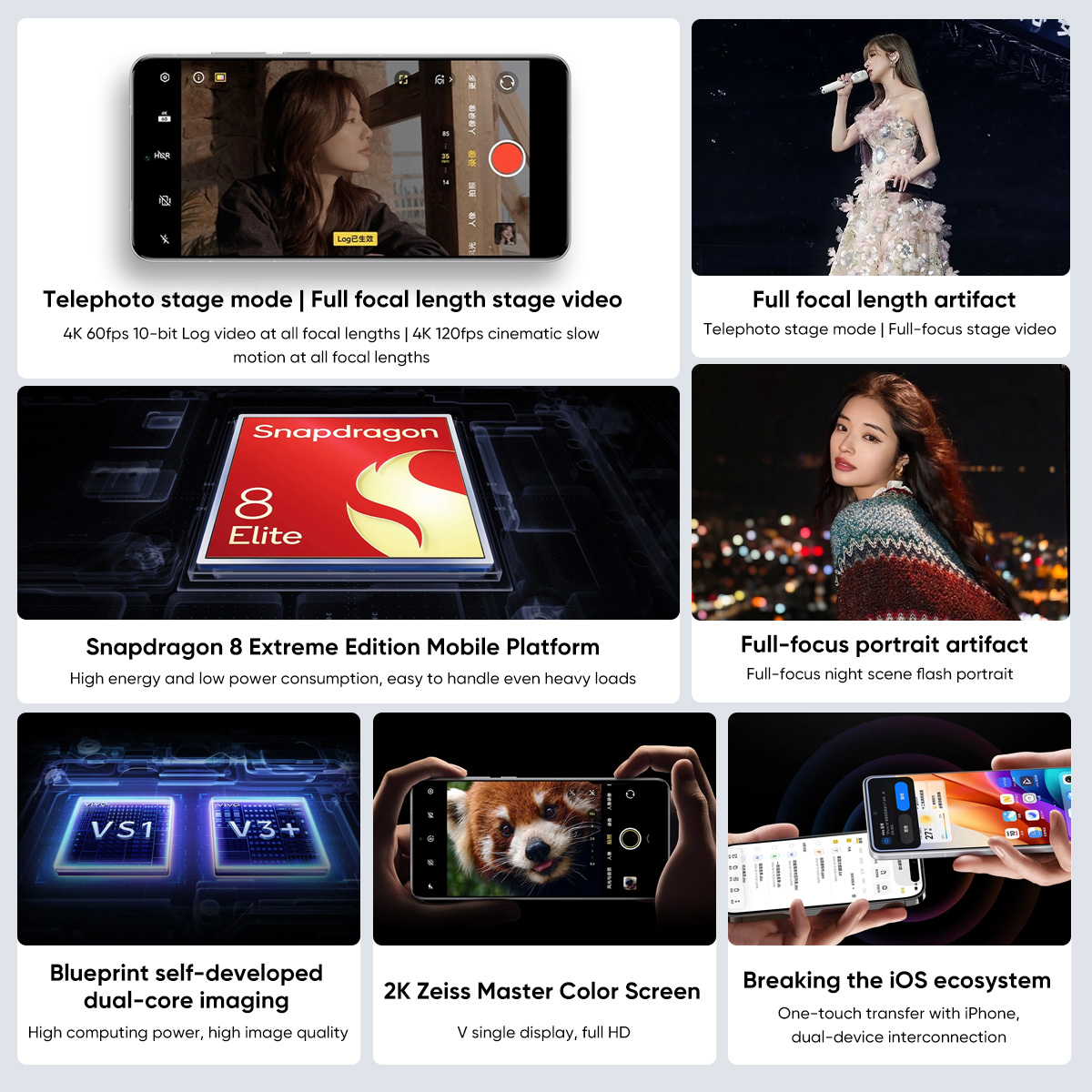 New Vivo X200 Ultra Chinese Version Snapdragon 8 Elite 6.82'' 120Hz AMOLED Display 50MP OIS Camera 6000mAh 90W SuperCharge NFC