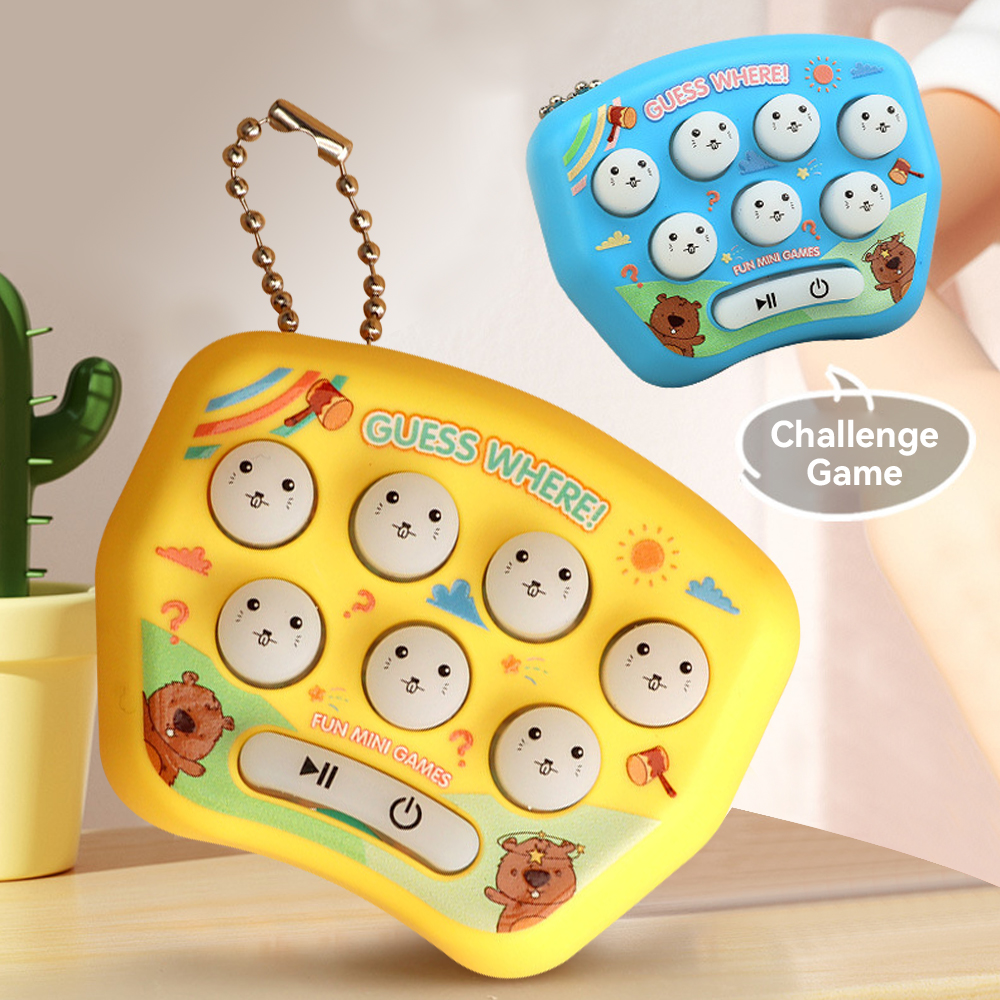 Mini Draagbare Handheld Interactieve Geheugenspelconsole Voor Kinderen Stressverlichting En Puzzel Cartoon Verlicht Speelgoed
