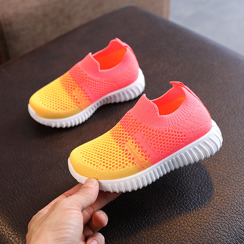 เด็กวิ่งรองเท้าผ้าใบเด็กรองเท้าเด็กตาข่ายBreathable Anti-SlipเดินPatchwork Tenisเด็กวัยหัดเดินนุ่มSoledรองเท้า