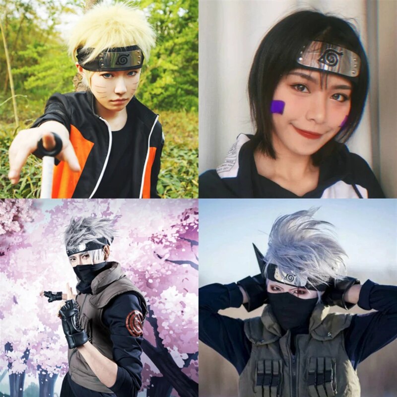 Fascia per capelli Ninja Rebel Leaf Naruto Protezione per la fronte Coslapaly Anime Periferico