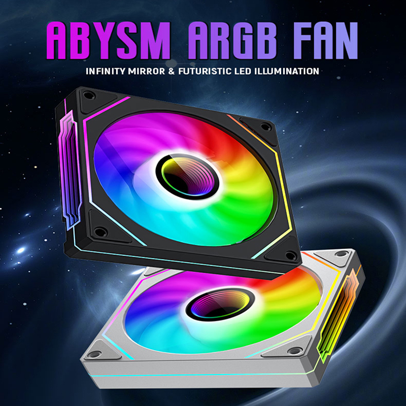 OEM PRISM 4 PRO Ventilador de chasis de computadora 12 cm ARGB 4 pines PWM Ventilador de enfriamiento silencioso 12 V Gran volumen de aire 45.2 CFM/600-1500 RPM