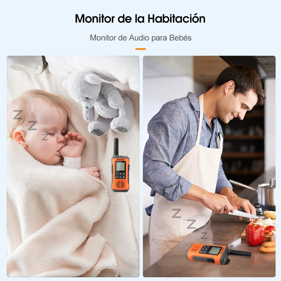 Retevis RT45P IP67 Walkie Talkie Impermeable 2 Piezas Receptor de Radio Bidireccional Recargable PMR446 Licencia Libre Tipo-C para Acampar y Senderismo