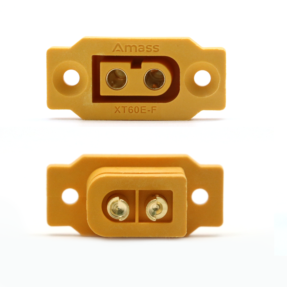5 pc Amass XT60E-F หญิงขนาดใหญ่ทอง/ทองเหลือง Ni Plated Connector แบตเตอรี่เชื่อมต่ออะแดปเตอร์สําหรับรุ่น RC