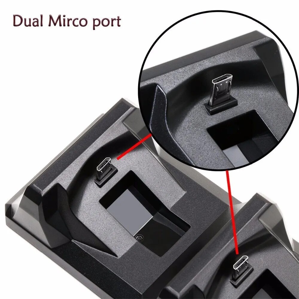 USB Dual Charge Dock Für PS4 Controller Gaming Ladestation Halter Für Sony PlayStation 4, Wireless Gamepad Controle Ladegerät