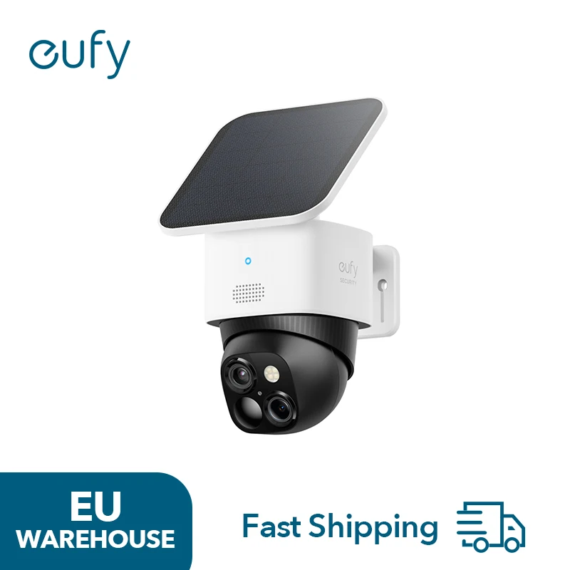 (EU stock)eufy Security SoloCam S340, Kamera Überwachung Aussen, 360°-Überwachung, Keine Toten Winkel,  Solar, 2,4GHz WLAN