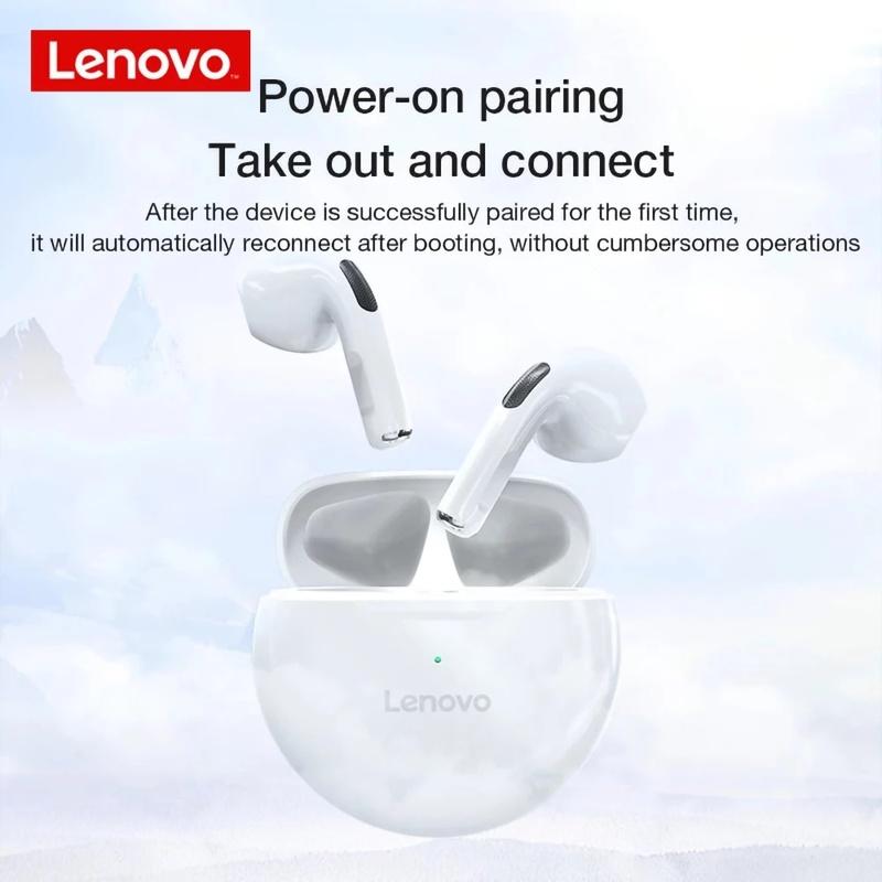 Lenovo LivePods HT38 TWS auriculares Bluetooth Mini auriculares inalámbricos con micrófono para iPhone Xiaomi deporte impermeable 9D Stere auriculares