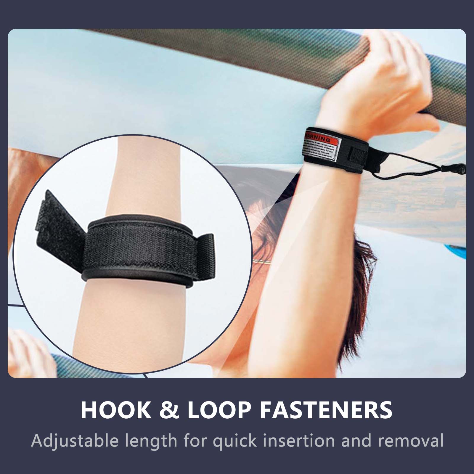 1pc trela de surf quente-gancho de corda de mão de segurança |   Trela de bodyboard enrolada para ondas pequenas e médias