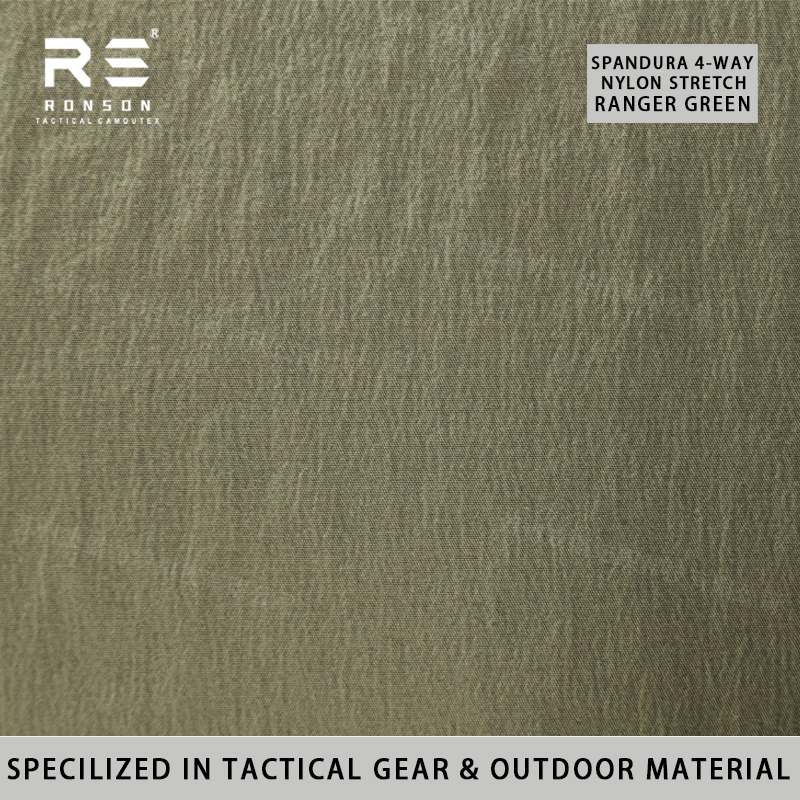 4-weg spandex spandura nylon vierweg stretch tactisch uniform stof BK/CB/WG/RG duurzaam gebruik waterdicht scheurbestendig