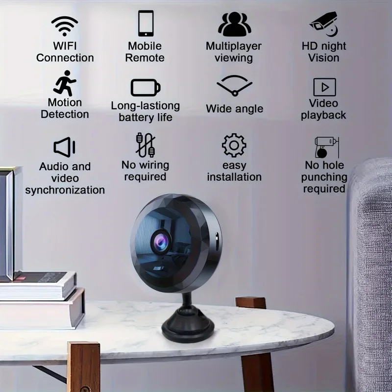 Xiaomi A11 Wireless Camera Mini Wifi Monitoring 1080p HD Video Security Camera Rechargeable Battery Motion Detection Camera