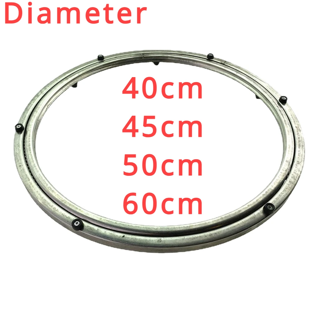 38Cm, nhẫn Nam Inox Lẩu Bàn Xoay Đế Xoay Bàn 2 Chiều Kính Bàn Xoay Ròng Rọc Core Bàn bề Mặt