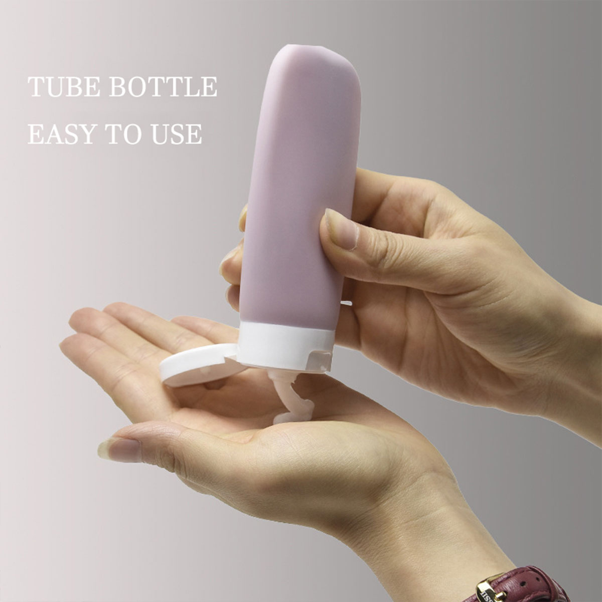4-Piece Silicone Leak-Proof Travel Bottle for Business Trip Portable Refillable Squeezable Container for Toiletries Lotion-ll