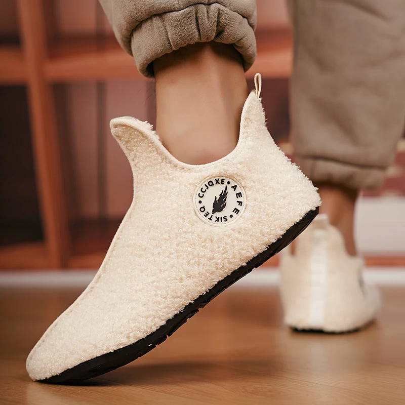 Schuhe Männer Baumwolle Hausschuhe Paare Hausschuhe männer Stiefel Sport Weiche Plüsch Warme frauen Schuhe Dünnen Boden Unisex Hause Baumwolle schuhe