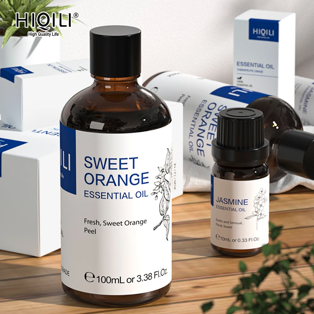 HIQILI 100ML Tinh Dầu Cao Cấp Thiên Nhiên Nguyên Chất Thơm | Máy Phun Sương Tạo Độ Ẩm Massage, Máy Khuếch Tán Tinh Dầu, chăm Sóc Da & Tóc, Nước Hoa DIY