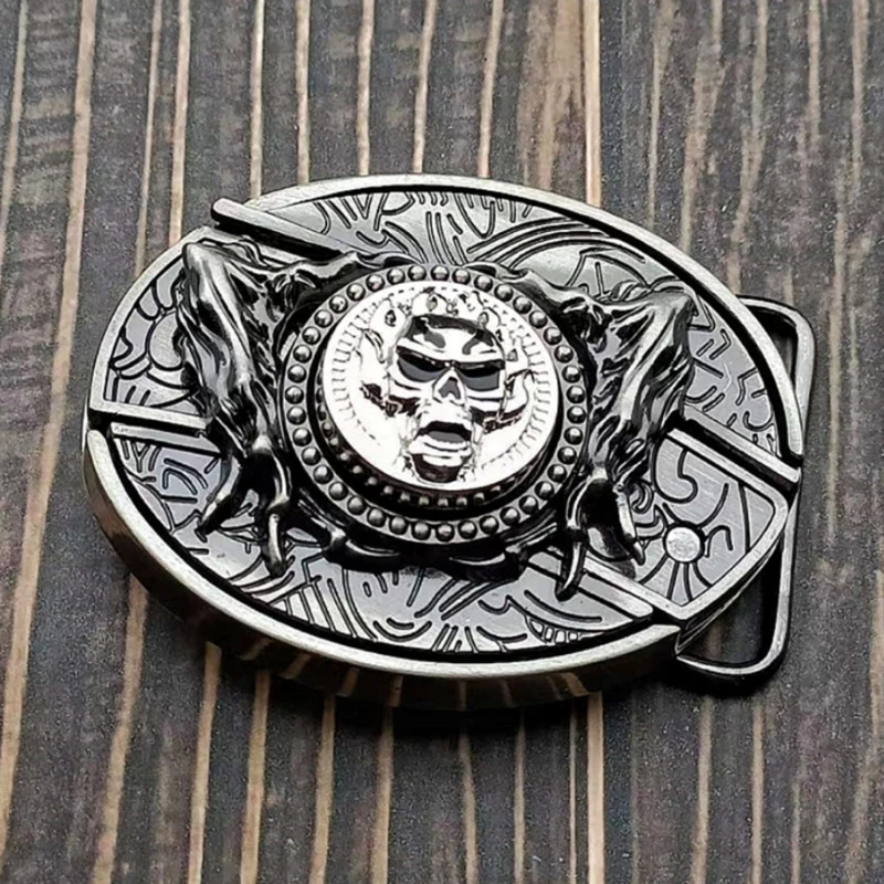 Hebilla de cinturón en relieve de vaquero occidental con hebilla de cinturón de roca personalizada, hebilla de cinturón neutral, productos de bricolaje
