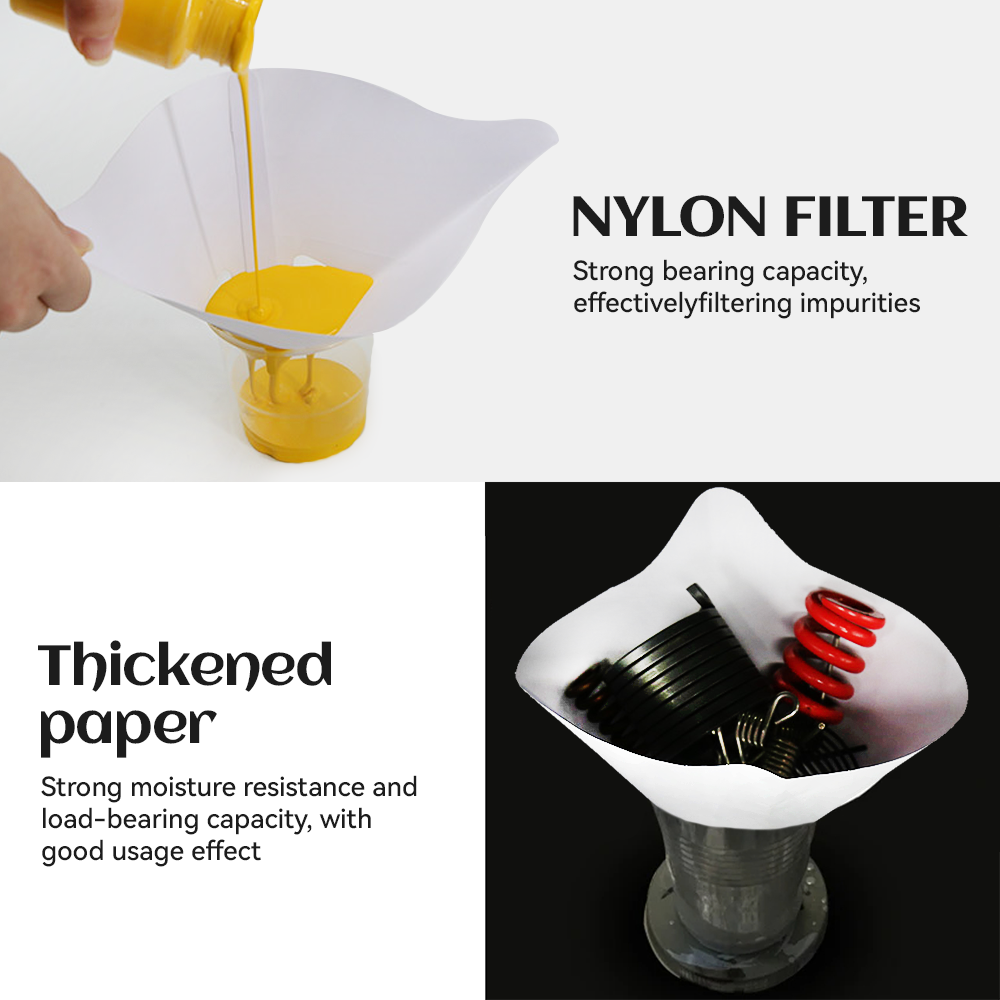10/20/50/100Pcs Paint Filter Paper Car Paint Spray Mesh Paper Filter Funnel Strainer Disposable Conical Straining Funnel
