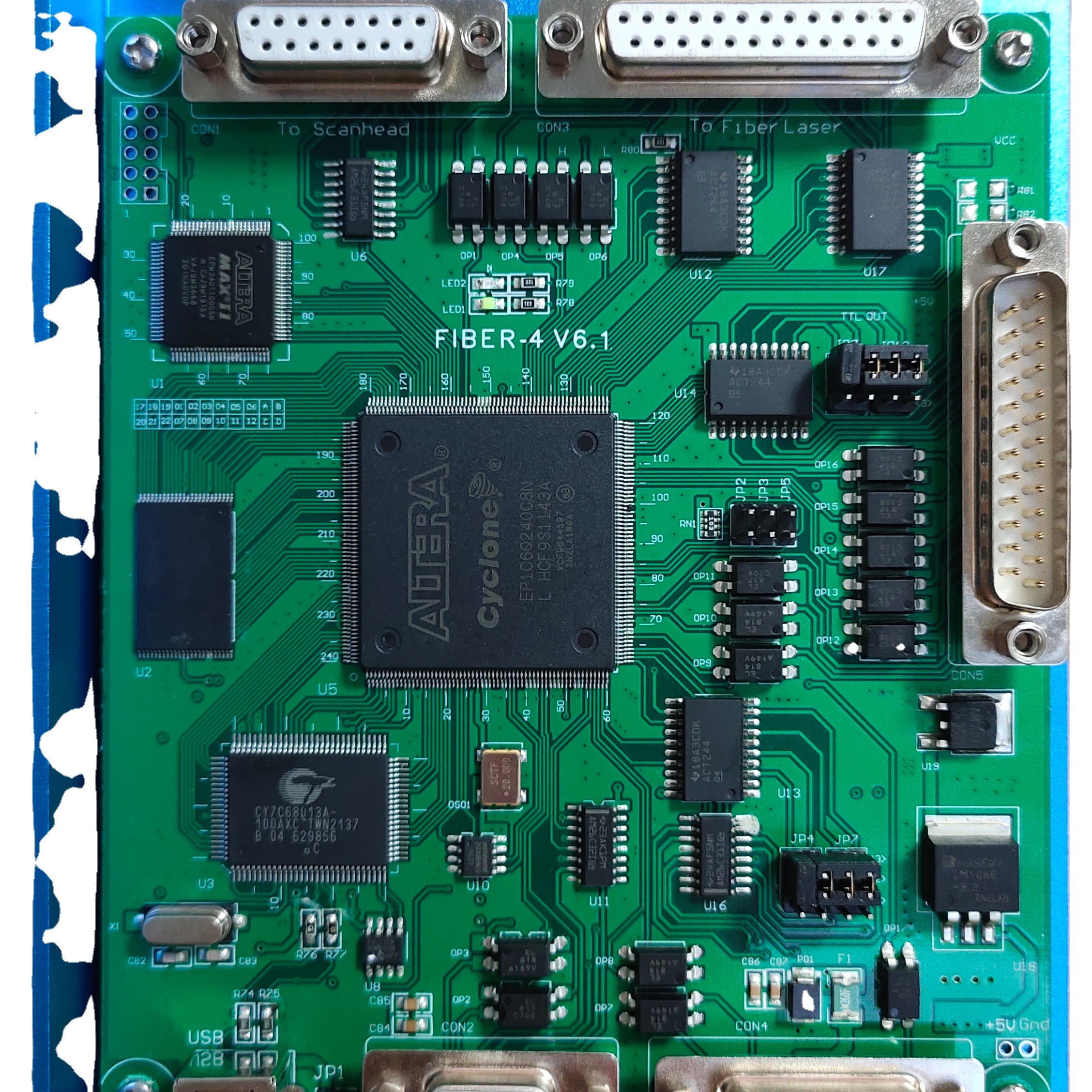 Kartu kontrol sistem papan perangkat lunak EZCAD mendukung menandai kartu papan kontrol mesin
