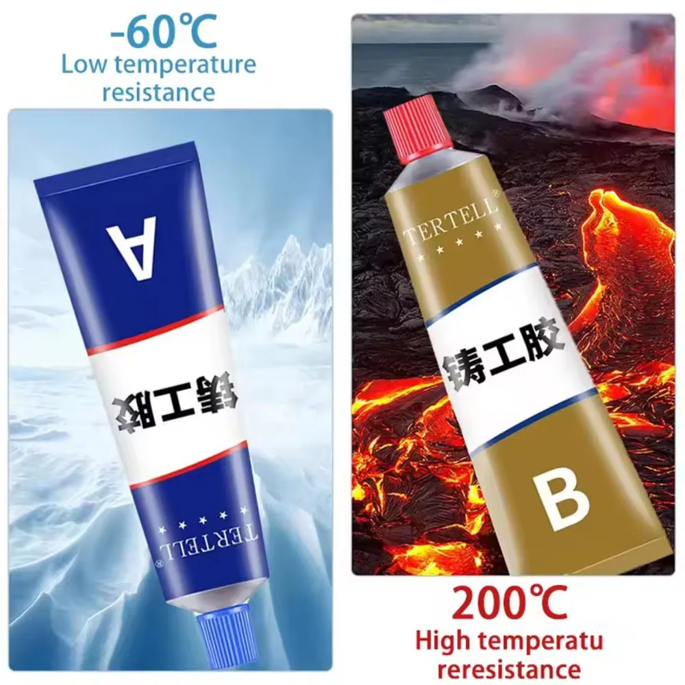 Super Strong Metal Repair Glue Welding High Temperature Resistant AB Glue Metal Plastic Filler Epoxy Adhesive Waterproof Sealant