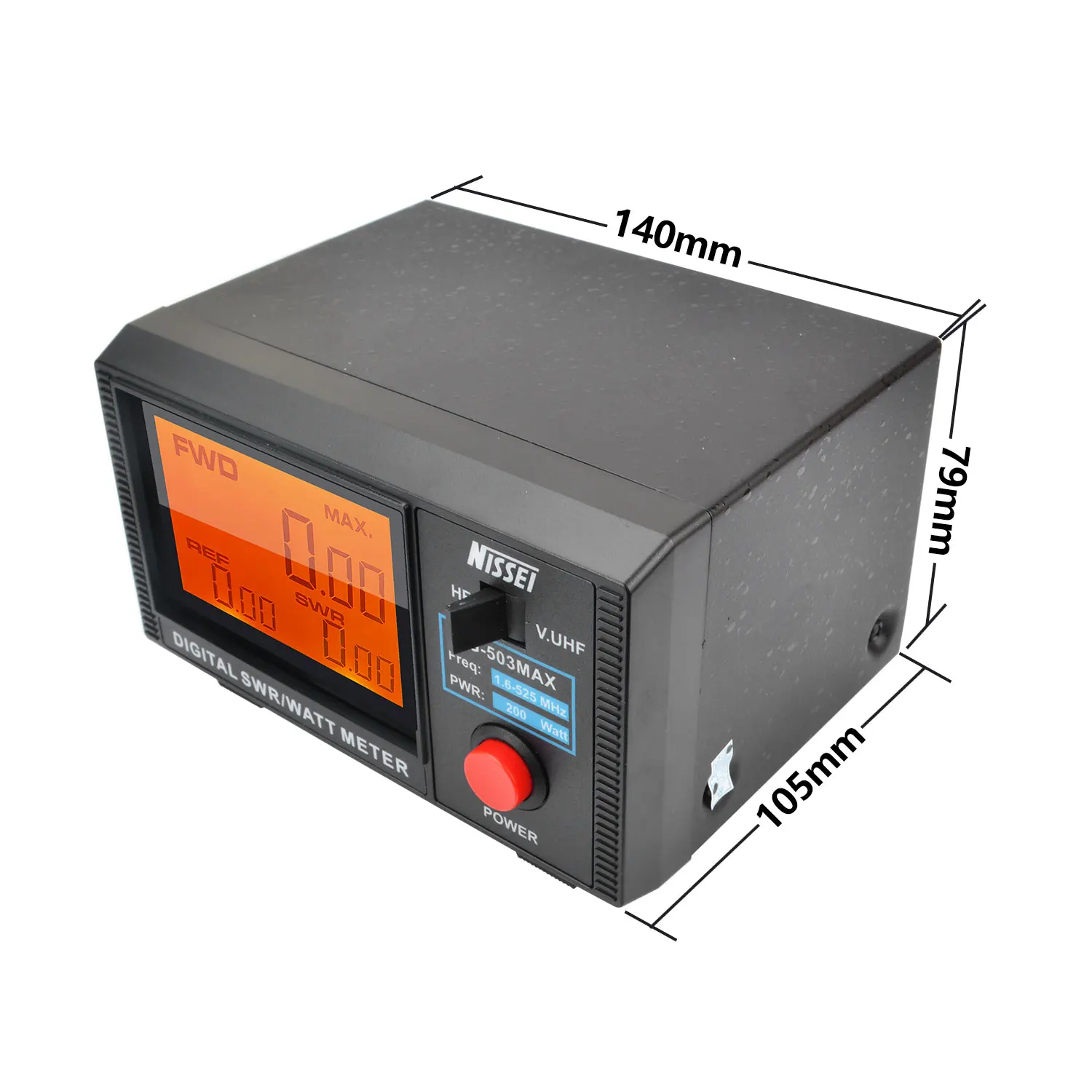 NISSEI DG-503MAX DMR/SSB/AM HF 1,6-60 МГц и V.UHF125-525 МГц 200 Вт Walkie Talkie Цифровой КСВ Ваттметр DG-503 MAX