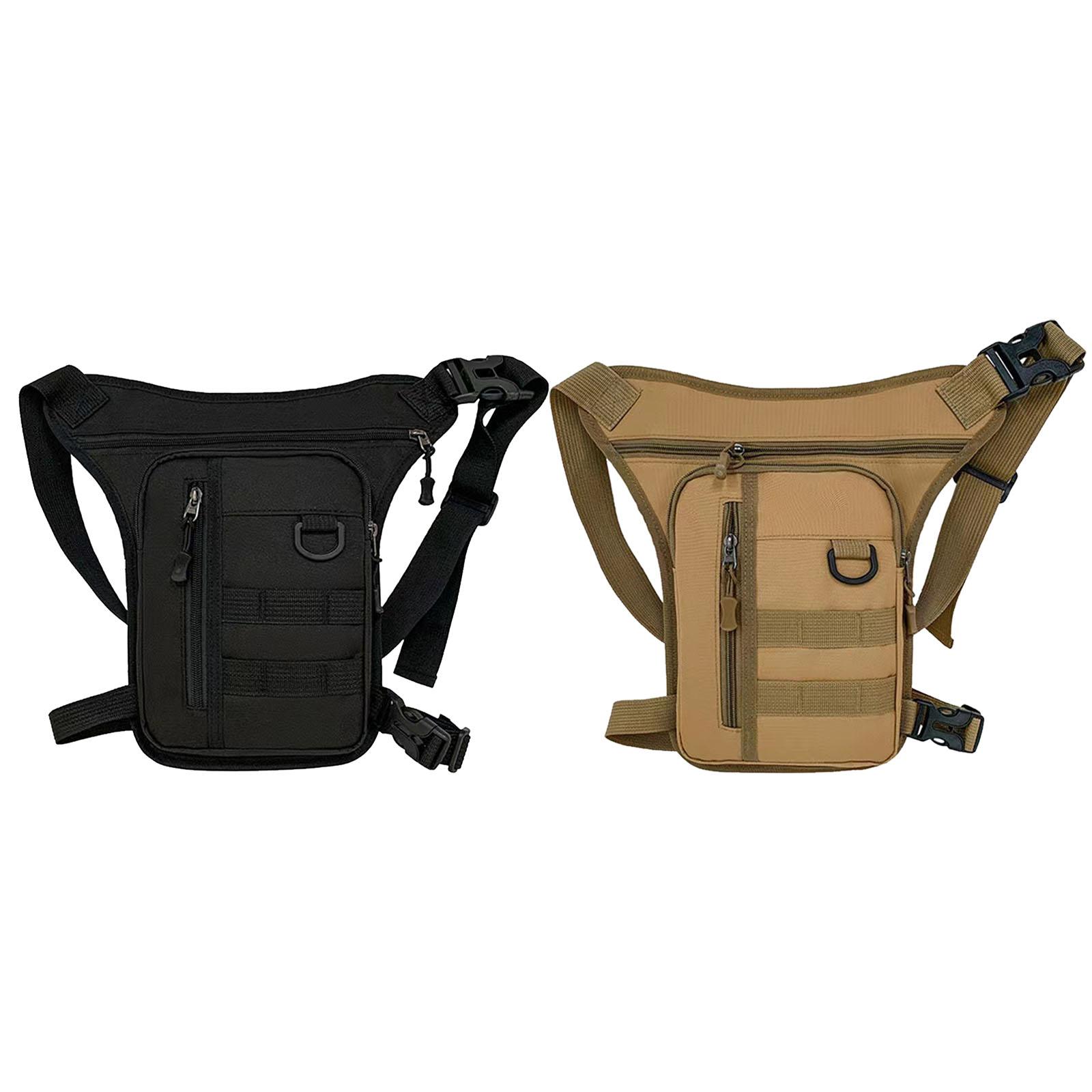 Riñonera para hombre, riñonera con correa ajustable, paquete portátil para muslo, decoración, bolsa de cadera, bolsa para pierna caída para correr, montar, viajar, pescar