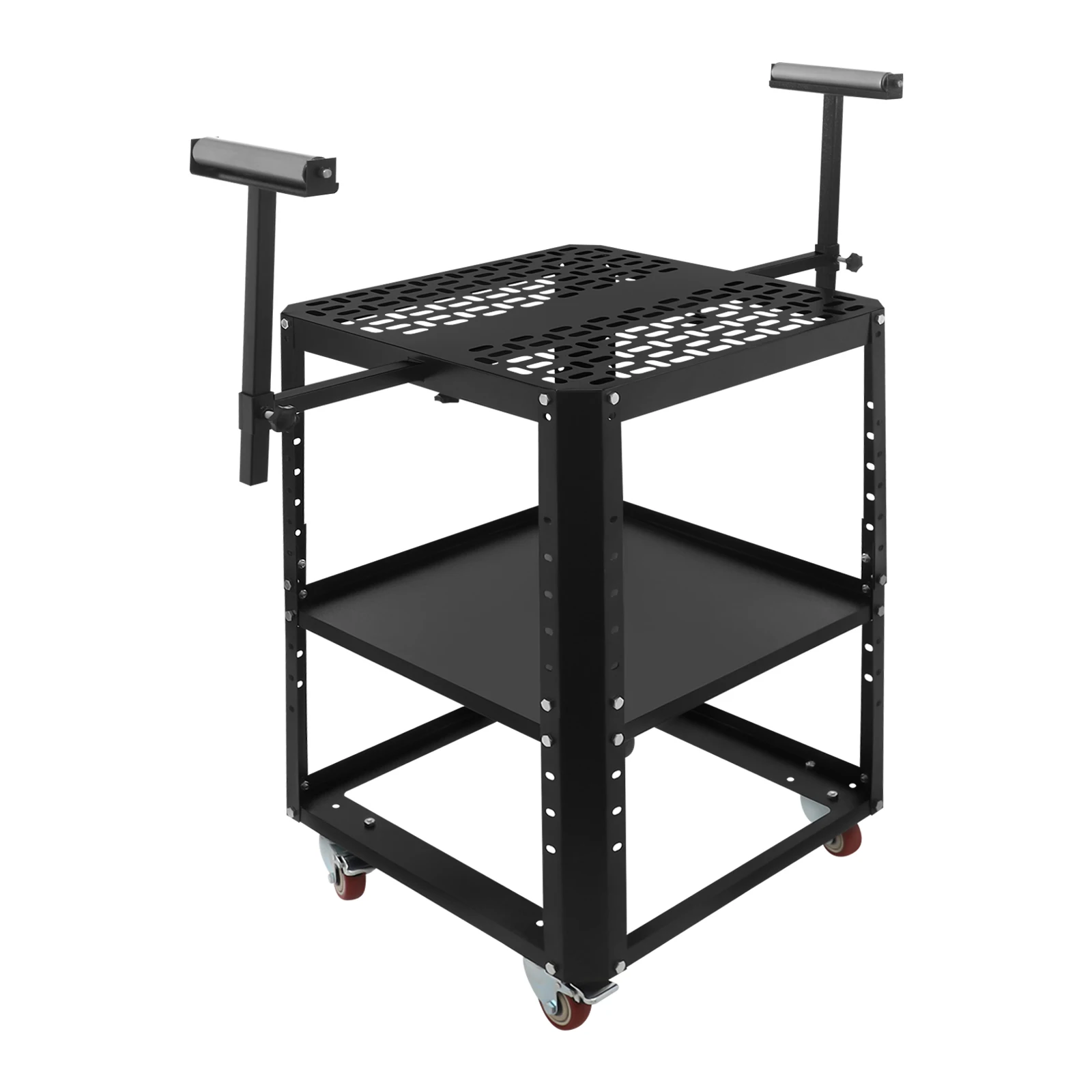 550 lbs Rolling Planer Stand Height Adjustable Planer Table with Extension Rollers for Professional Woodworkers, Renovators, etc