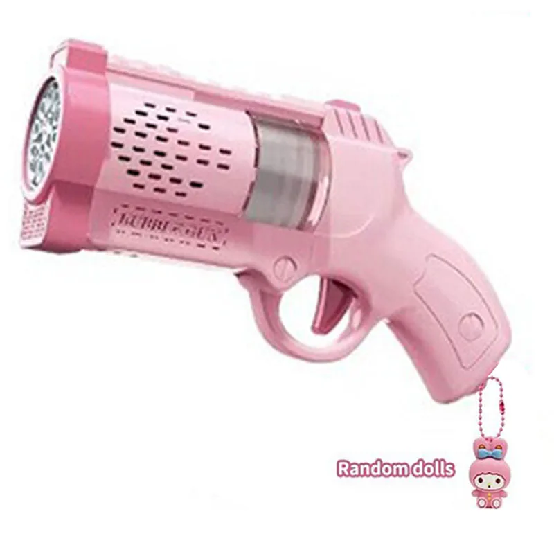 MINISO ไฟฟ้า Bubble Gun ของเล่นเด็ก Bubbles Machine เครื่องเป่าลมสบู่อัตโนมัติพร้อมแสงฤดูร้อนปาร์ตี้กลางแจ้งเกมเด็กของขวัญ