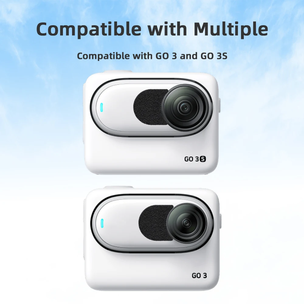 6 PCS Mic Wind Muff Windproof Cotton Audio Kit for Insta360 GO 3/3S Noise Reducer Sponge For Thumb Camera Accessories