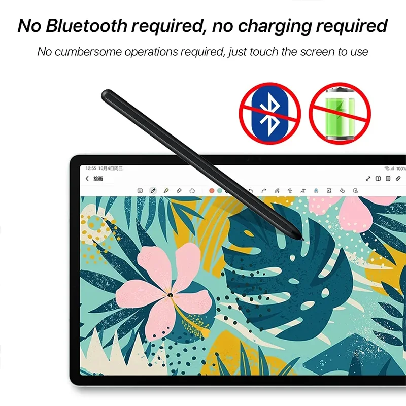 Lápiz óptico para tableta, lápiz táctil S Pen para Samsung Galaxy Tablet Tab S8 S9 S9FE S7 FE S6 Lite S7 + S8 + lápiz táctil sin Bluetooth