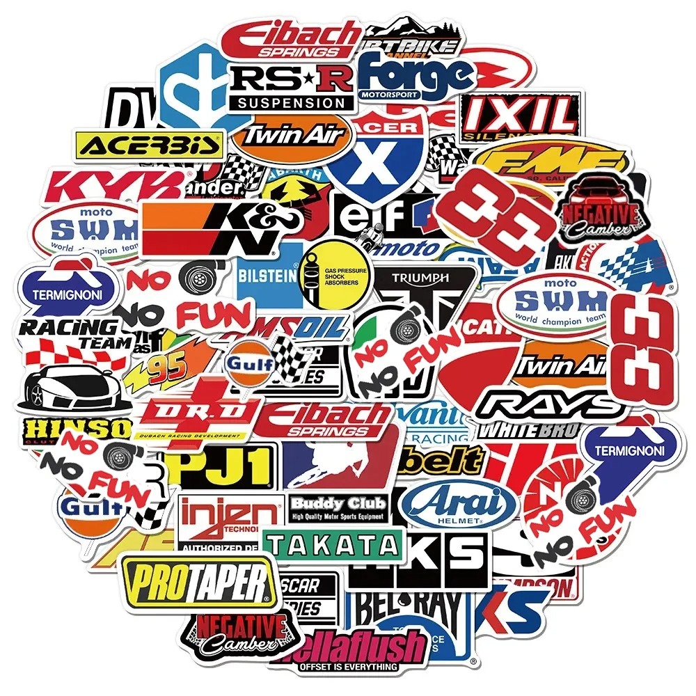 10/30/50/100 шт., водонепроницаемые наклейки на мотошлем и ноутбук