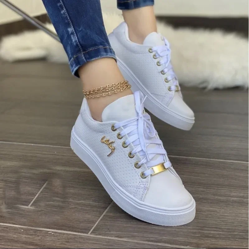 Mulher tênis primavera outono tênis casuais branco sapatos esportivos para mulher jogging sapatos de plataforma leve tenis feminino