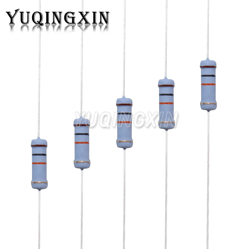 20pcs 2W Metal oxide film Resistor 5% 1R - 10M 100R 220R 330R 1K 2.2K 3.3K 4.7K 10K 22K 47K 100K 1M 100 220 330 ohm Carbon Film