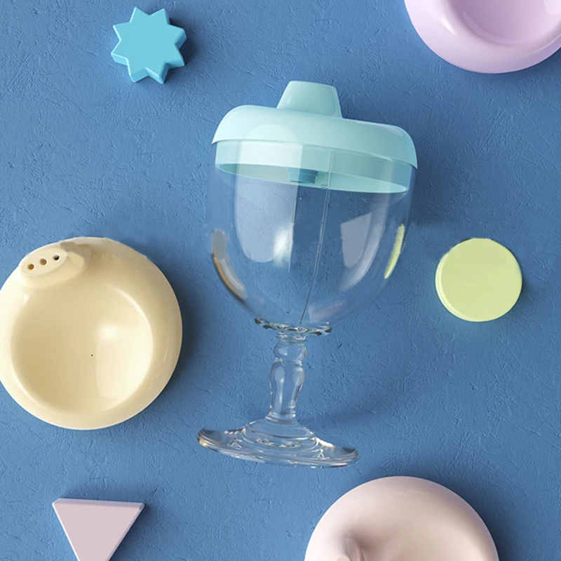 เด็ก Feeding Drinkware ถ้วยทารกแรกเกิดการเรียนรู้ Hand Shank ขวดซิลิโคนบนโต๊ะอาหารเด็กวัยหัดเดินขวดน้ําเด็กอุปกรณ์เสริม goblet