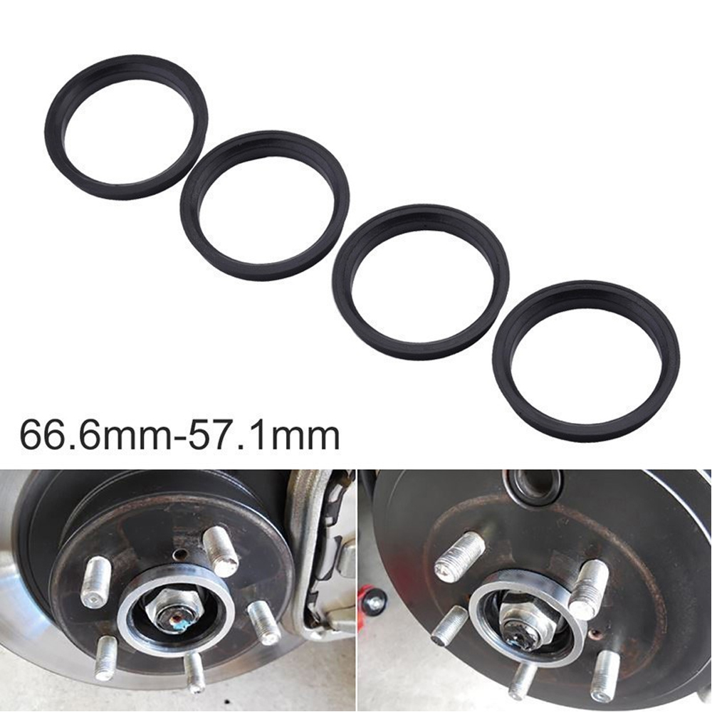 4 unids/set accesorios de coche anillo centrado de cubo de rueda de plástico 73,1 a 67,1 anillo de cubo de rueda OD = 73,1mm ID = 67,1mm anillo central de rueda