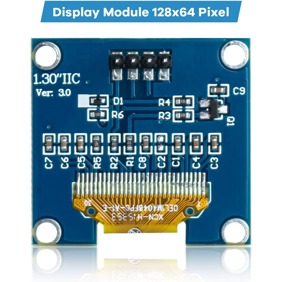 1PCS 1.3" OLED Display Module White Blue Color Drive Chip SH1106 128X64 1.3 Inch LCD LED IIC I2C Communicate For Arduino