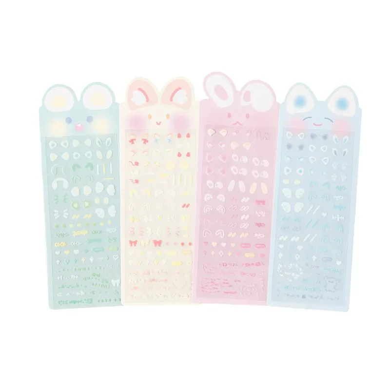 ステッカー,漫画のウサギの耳の粉末,かわいいステッカー,韓国のステッカー,Kawaii kpop idol olの写真,日曜大工のアルバム,1個