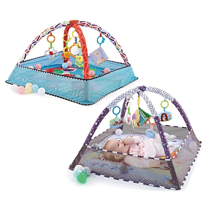 Quadro de fitness para bebês, educação precoce, jogo de engatinhar, cobertor, quebra-cabeça, multi cerca, tapete de engatinhar, brinquedos de iluminação, tapetes de brincar para bebês